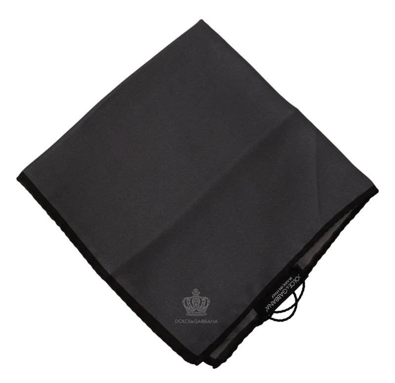 Gray 100% silk square handkerchief gray 100% silk square handkerchief-null