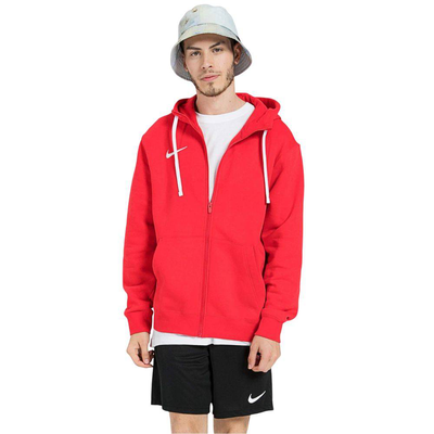 Park 20 fleece full-zip hoodie, University Red / White, medium