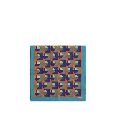 Multicolor silk scarf, Multicolor, medium
