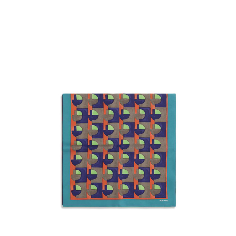 Multicolor silk scarf-null