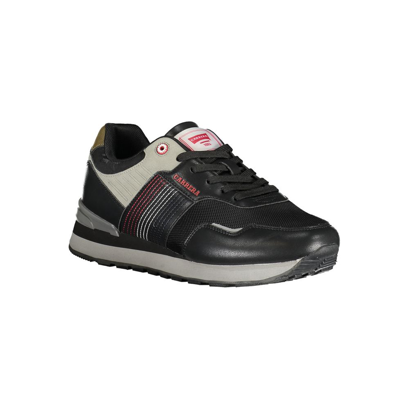 Black polyurethane men sneaker-null