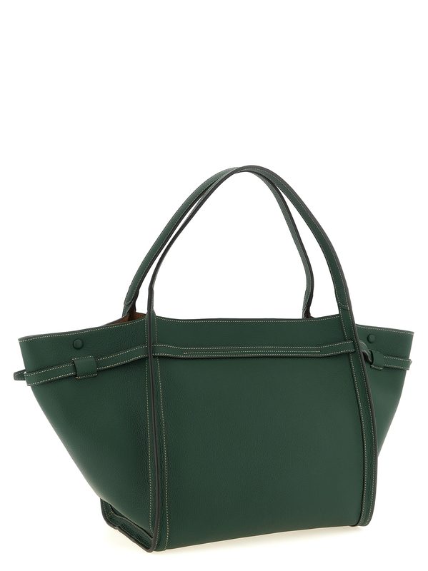Bicolor calfskin tote bag-null