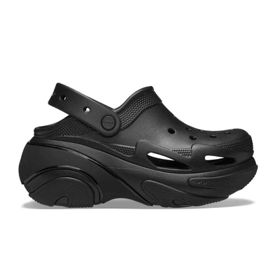Bubble crush clog, Black, medium