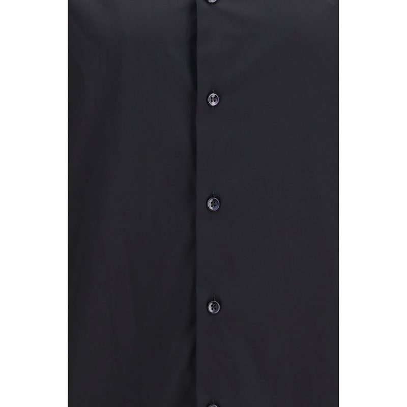 Black cotton dress shirt-null