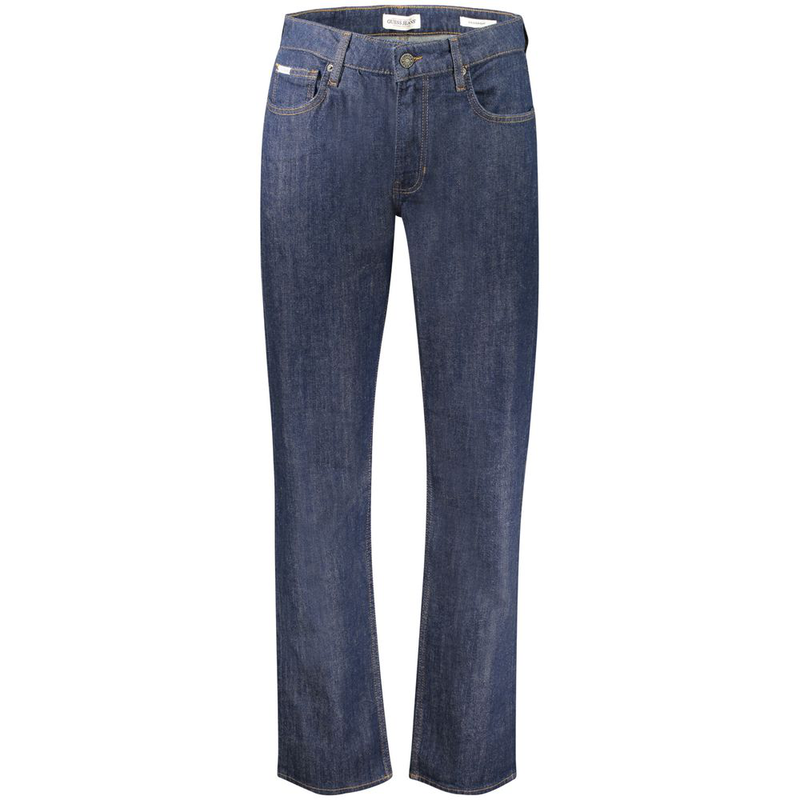 Blu cotton men's jeans-null