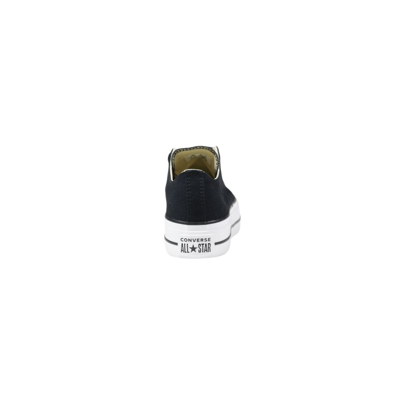 Black fabric platform sneakers-null