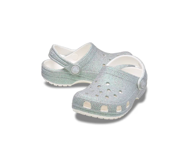 Classic iridescent glitter toddler clog-null