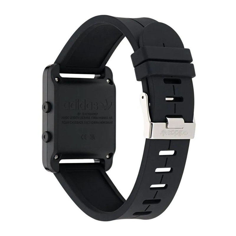 Black synthetic digital watch-null