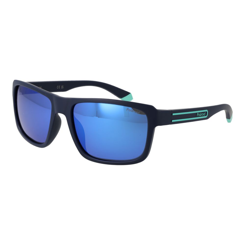 Blue plastic sunglasses-null