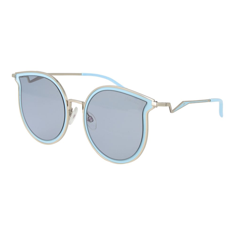Blue metal sunglasses-null