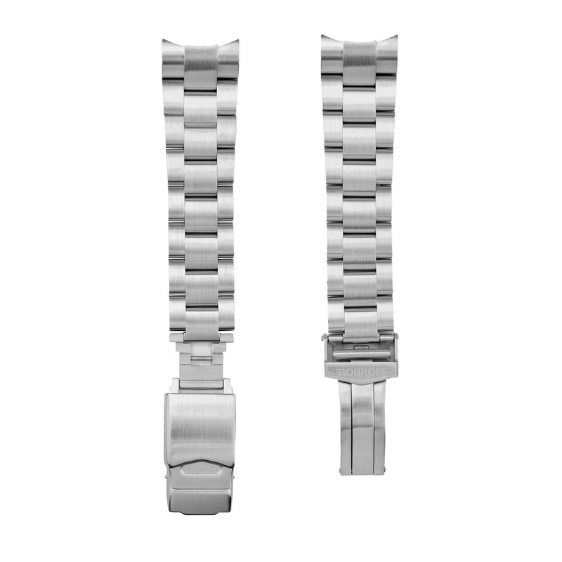 Silver stainless steel bracelet watch-null