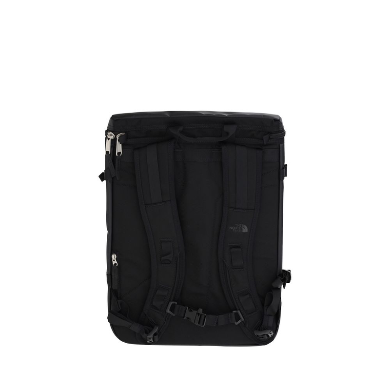 Black polyester backpack-null