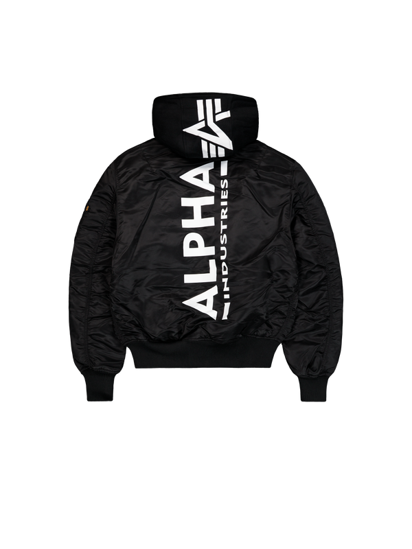 Alpha industries ma-1 zip hood back print bomber jacket-null
