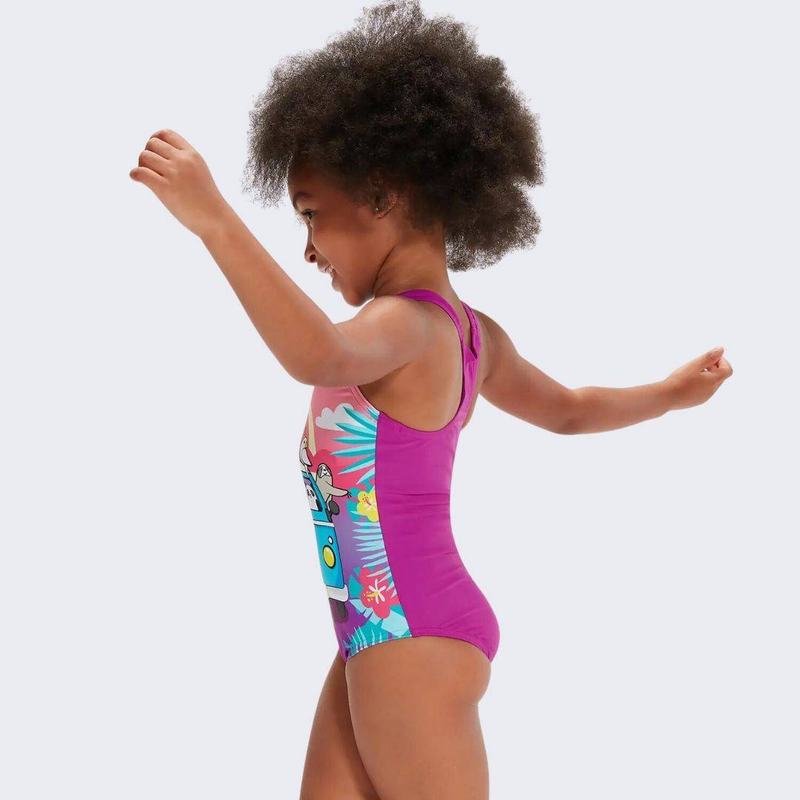 Girls digital printed swimsuit image number null