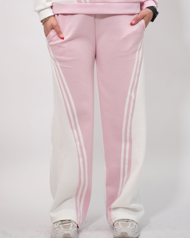 Stripe set tracksuit pants top 21657-null