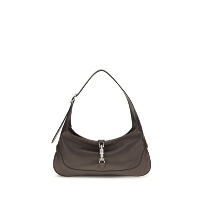 Brown calf leather bos taurus shoulder bag, Brown, medium