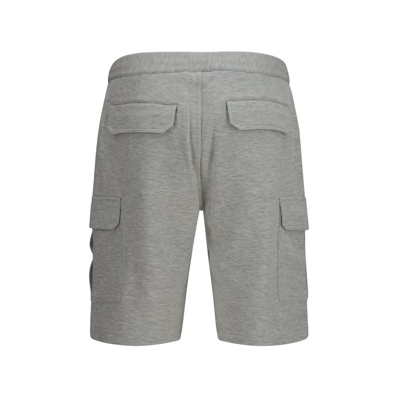 Gray cotton bermuda shorts-null