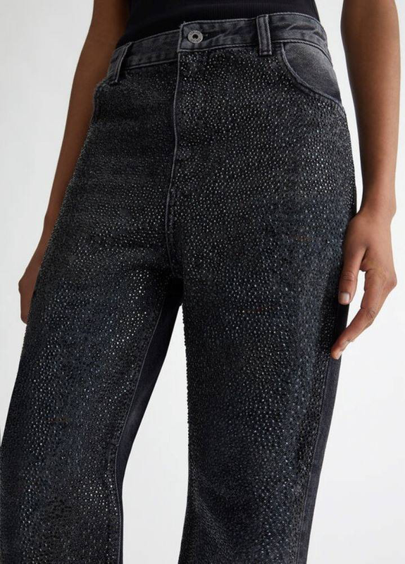 Product image: Liu Jo straight leg high waist embellished jeans-null