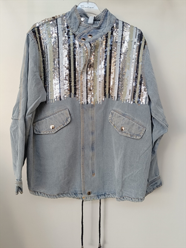 Jacket frendy.ing 24/24 monochrome jeans with sequins image number null
