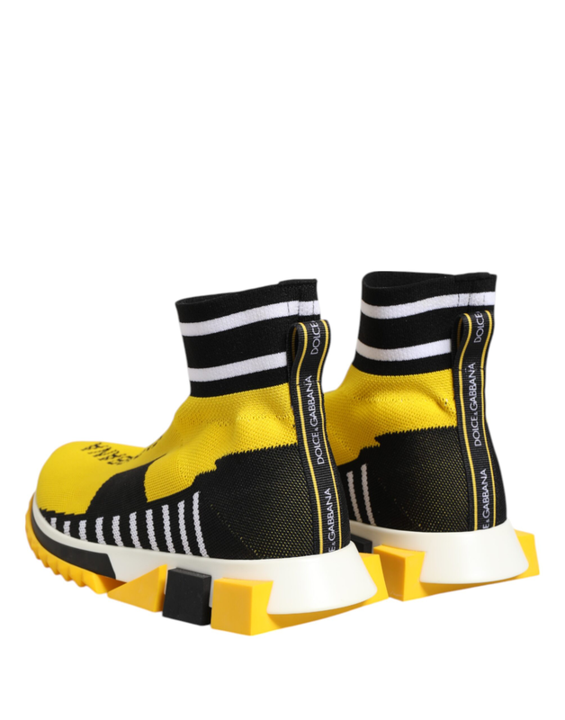 Yellow black sorrento socks sneakers shoes-null