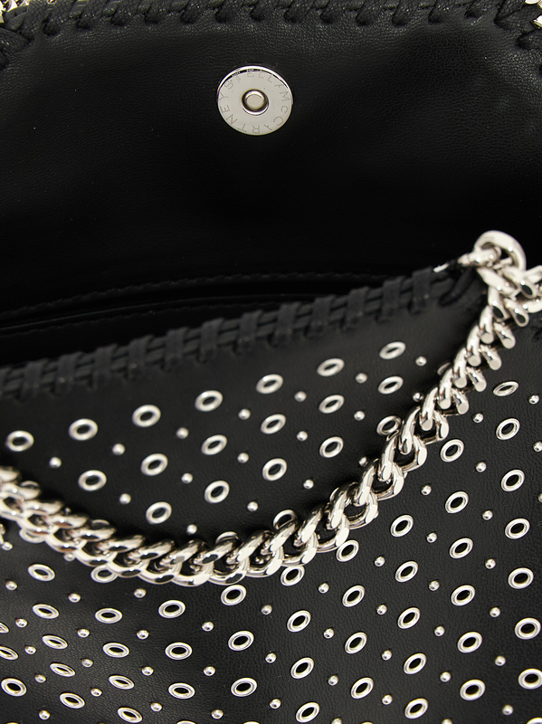 Black polyester handbag-null