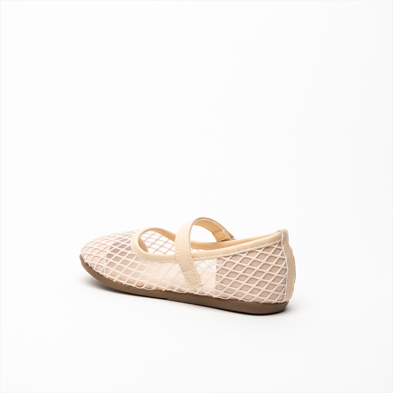 Miss belgini girls fish net mesh ballerinas-null