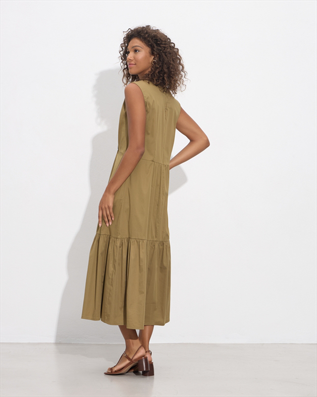 Cotton ruffle dress-null