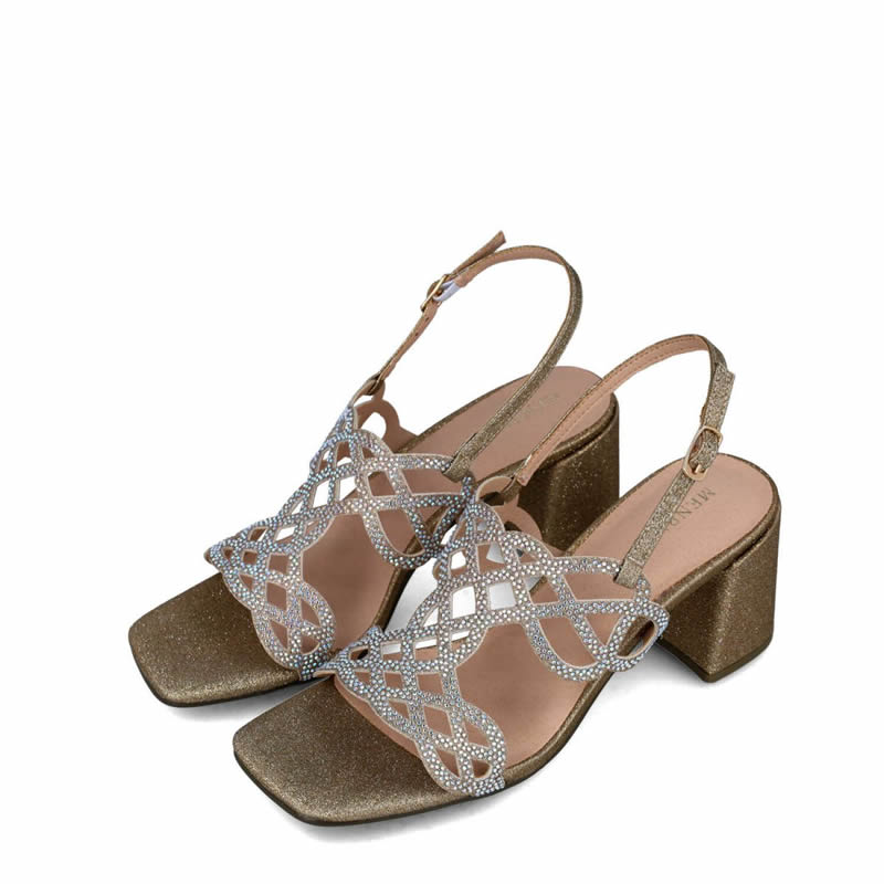 Menbur womens zapato sandal glitter-null
