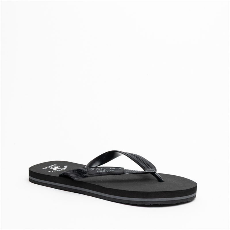 Product image: Beverly hills polo club mens flip flop slippers with lexical logo branding-null