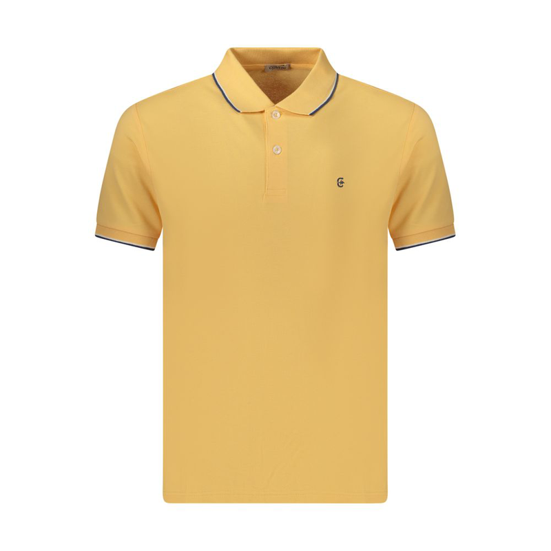 Orange cotton men's polo shirt-null