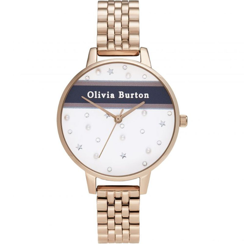 Multicolor stainless steel dress watch-null