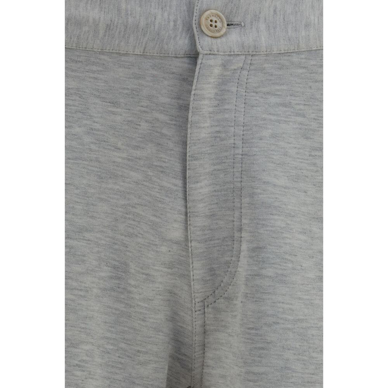 Gray cotton bermuda shorts-null