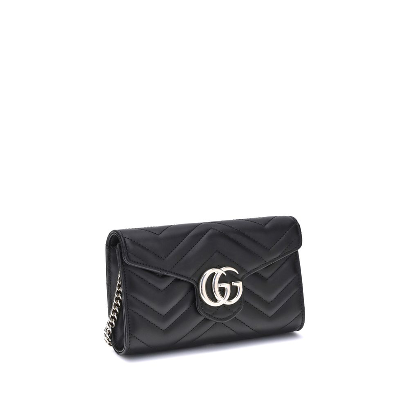 Black calf leather bos taurus shoulder bag-null