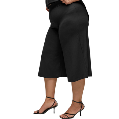 Zip panties viscose plus size #1293, Black, medium