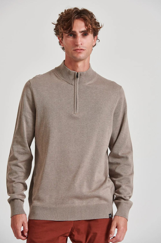 Funkybuddha knitwear halfzip image number null
