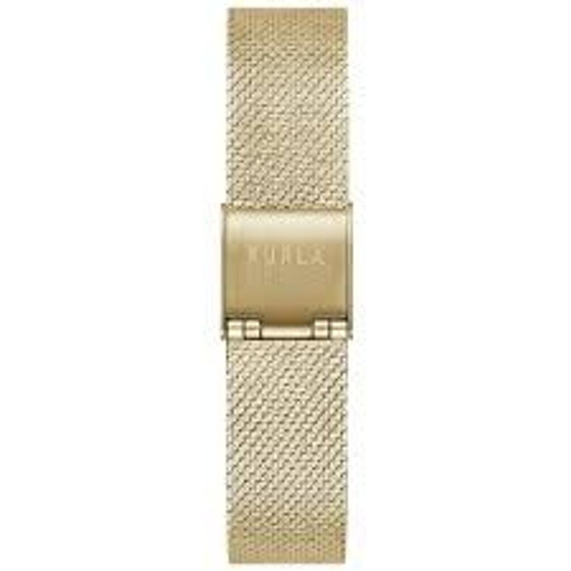 Gold stainless steel dress watch-null
