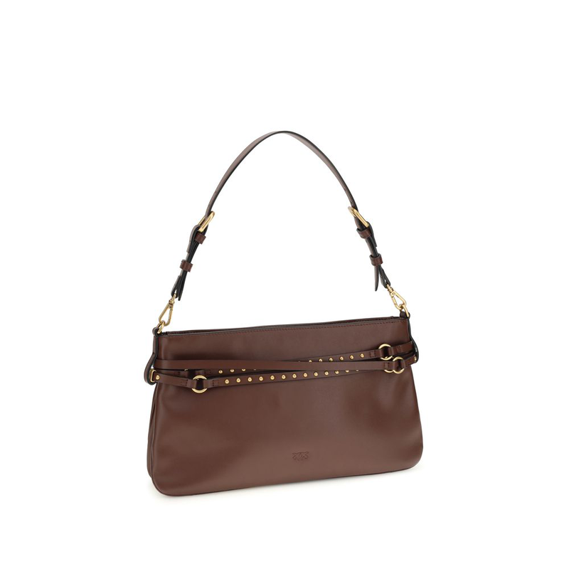 Brown calf leather bos taurus shoulder bag-null