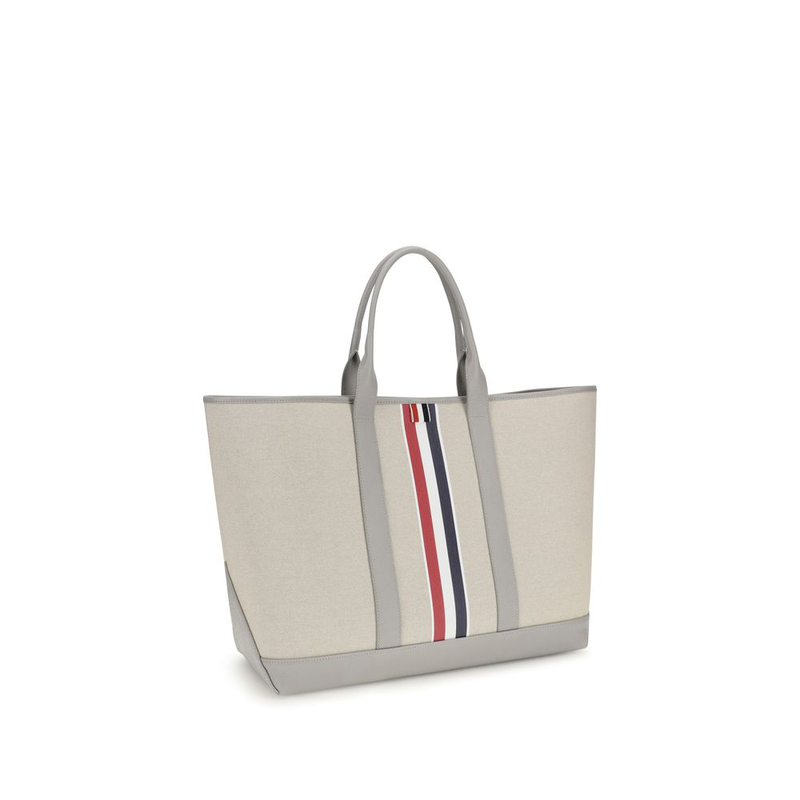 Gray fabric shoulder bag-null