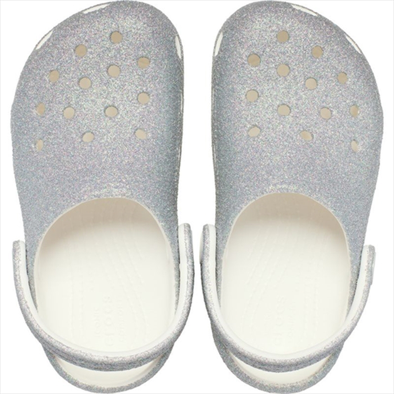 Product image: Crocs kids’ classic iridescent glitter clog 210986-null