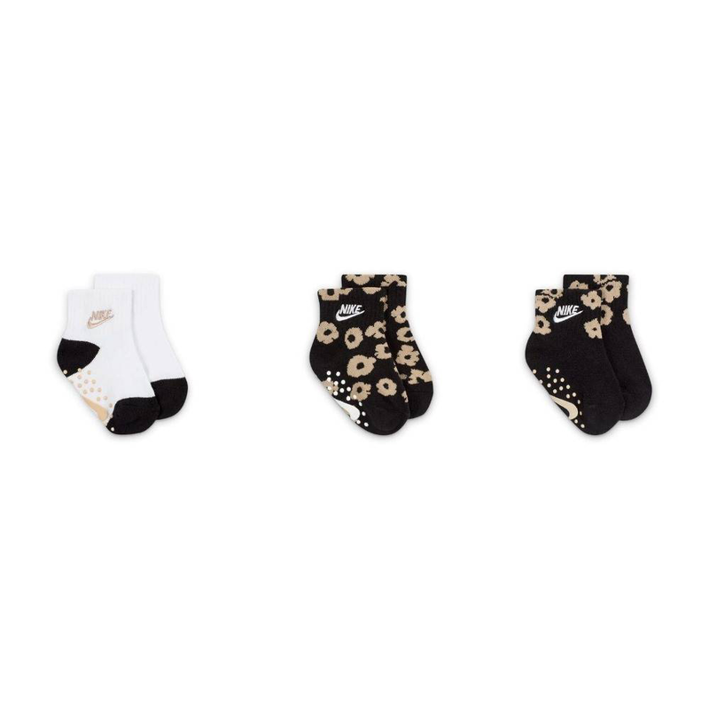 3pk girls gripper sock image number null