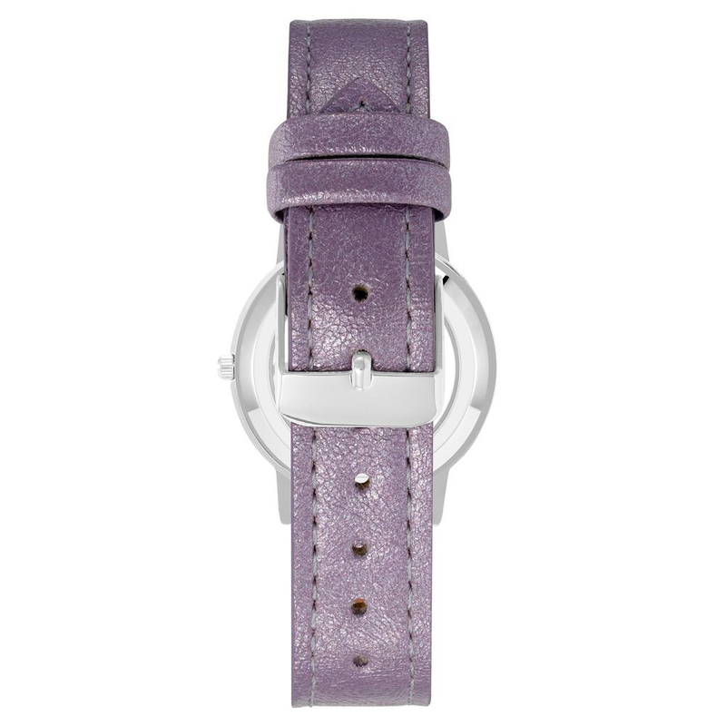 Purple plastic dress watch-null