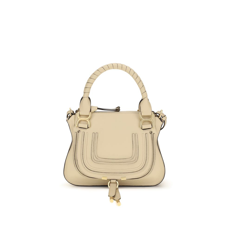 Beige calf leather bos taurus handbag-null