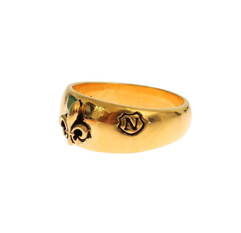 Gold plated 925 silver ring-null