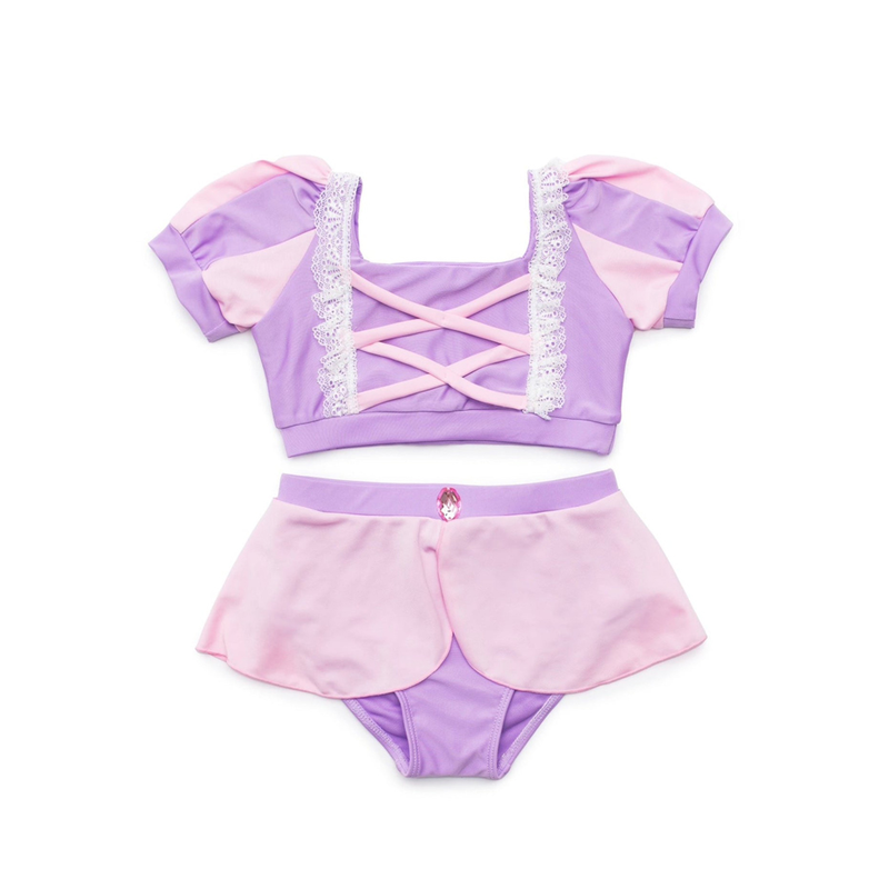 Great pretenders rapunzel swim suit - 2 piece, size us 3-4-null