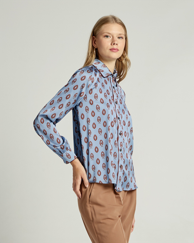 Shirt satin printed image number null