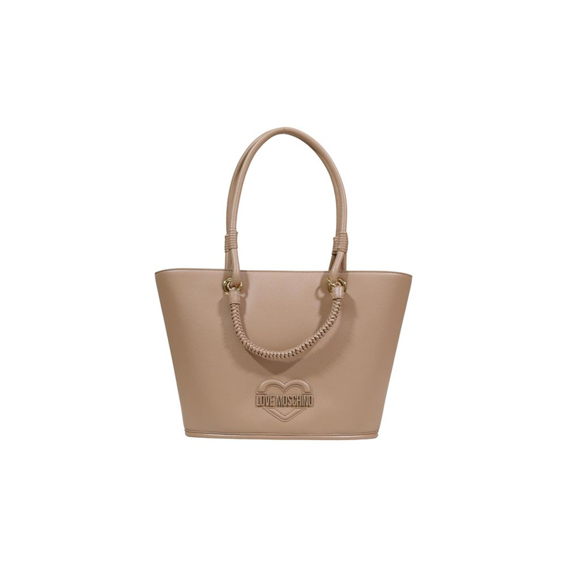 Beige polyethylene handbag-null