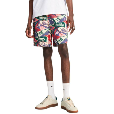 Wardrobe essentials sports legacy aop relaxed shorts 6’’ wv