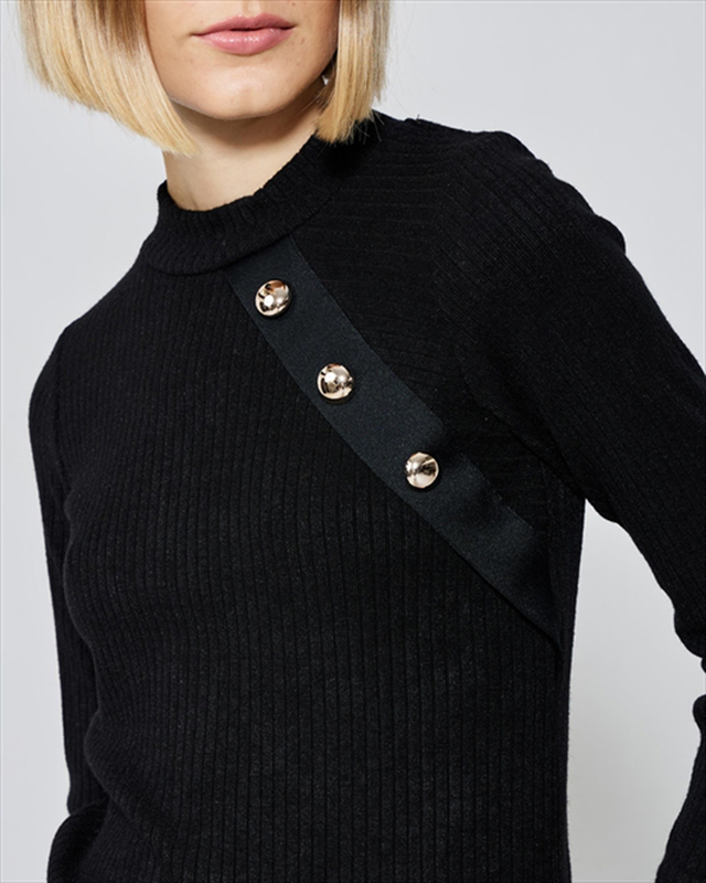 Blouse knit ribbed-null