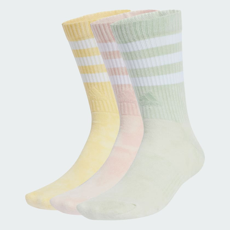 3-stripes stonewash crew socks 3 pairs image number null