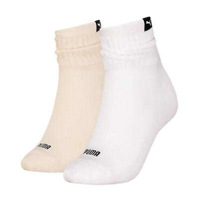 Women short crew slouch sock 2p